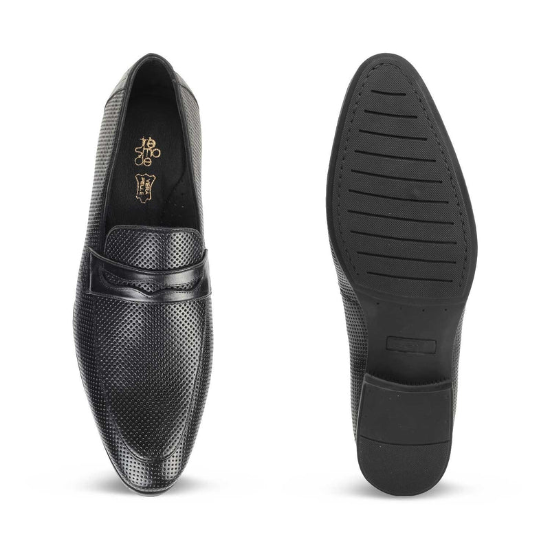 The Rosh Black Penny Loafers