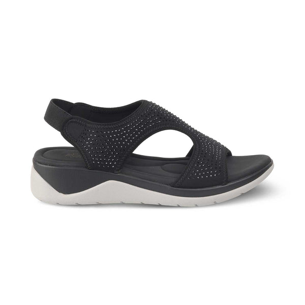 The Luis Black Casual Sandals