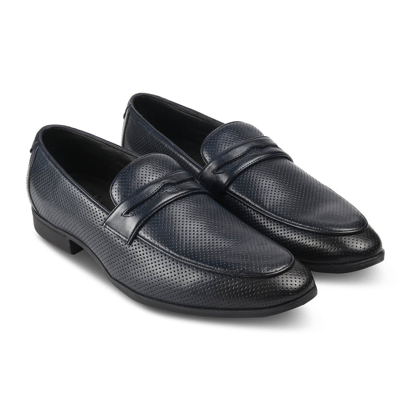 The Roslip Navy loafer shoes for men