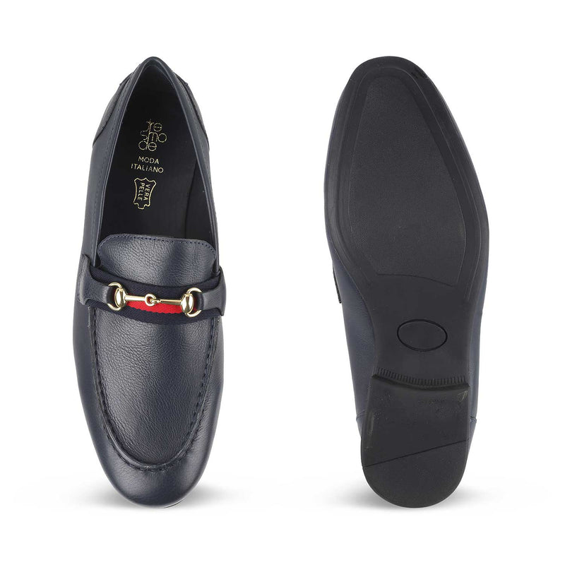 The Sense Blue Loafers for Men