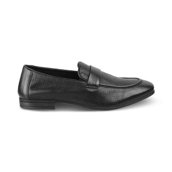 The Brix Black Driving Loafers For Men