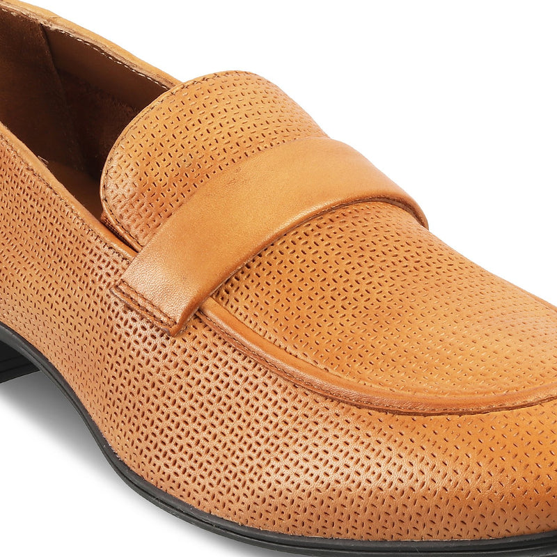 The Brix Tan Driving Loafers For Men