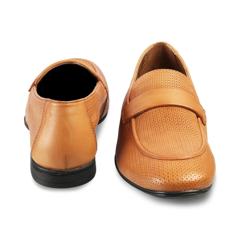 The Brix Tan Driving Loafers For Men