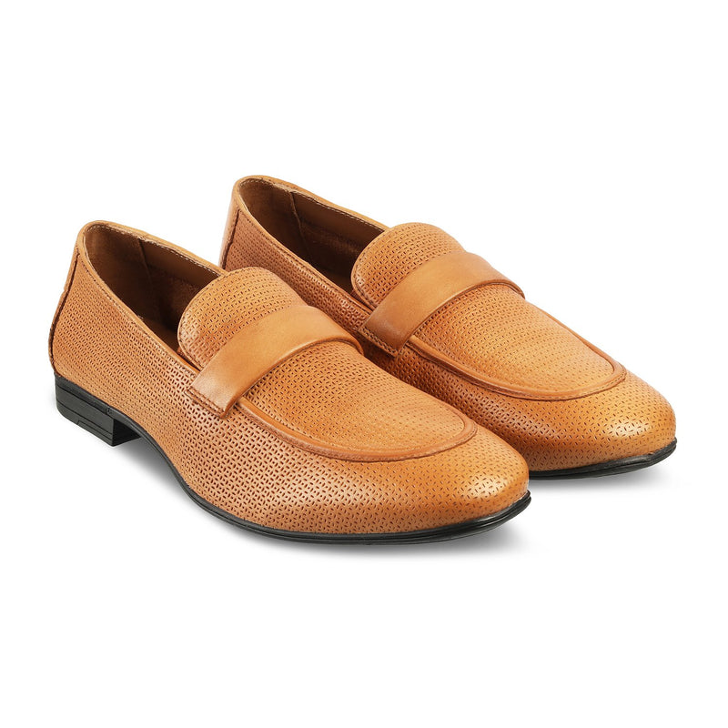 The Brix Tan Driving Loafers For Men