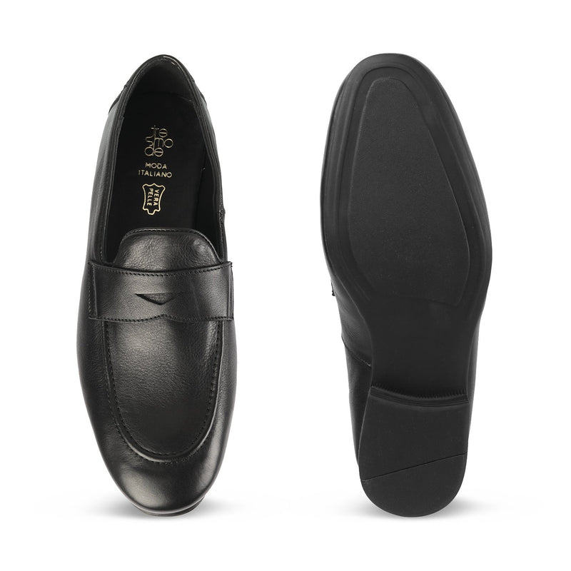 The Camden Black Driving Loafers For Men