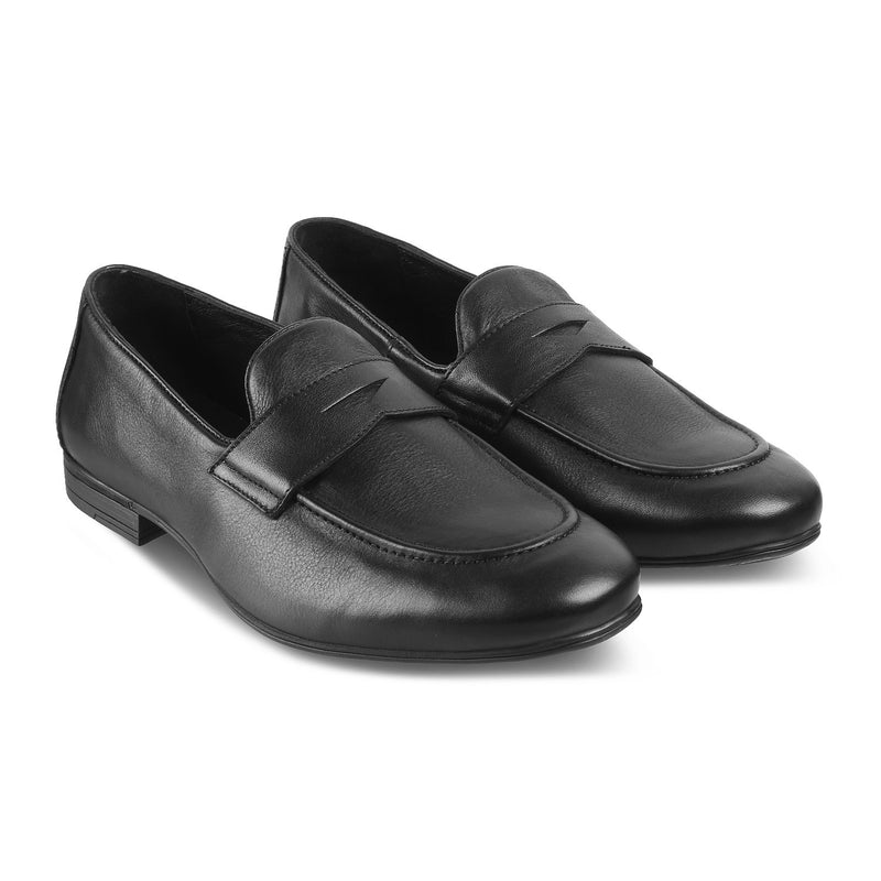 The Camden Black Driving Loafers For Men