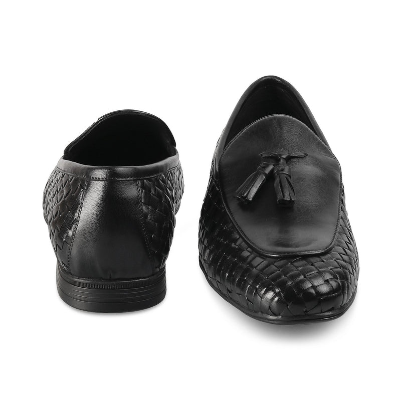 The Sobhach Black Men's Smart Casual Loafer