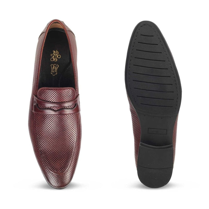 The Rosh Bordeaux Penny Loafers