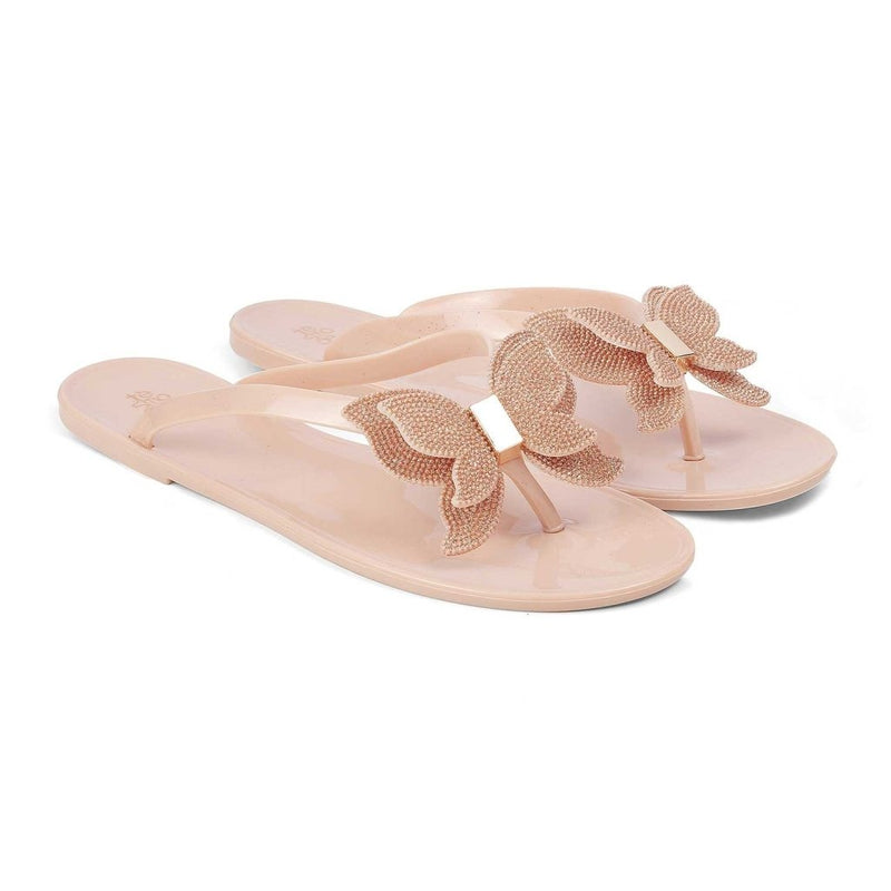 The Saint Beige flip-flops