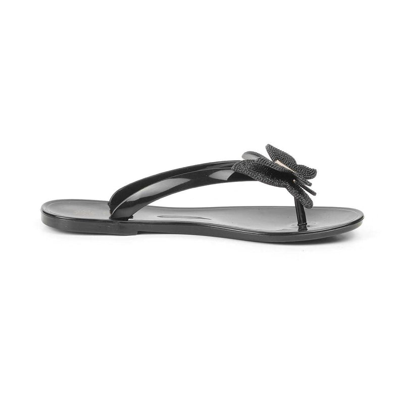 The Saint Black flip-flops